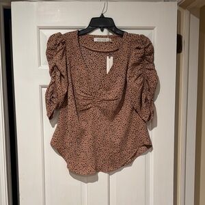 Bishop + Young NWT Animal Print Blouse